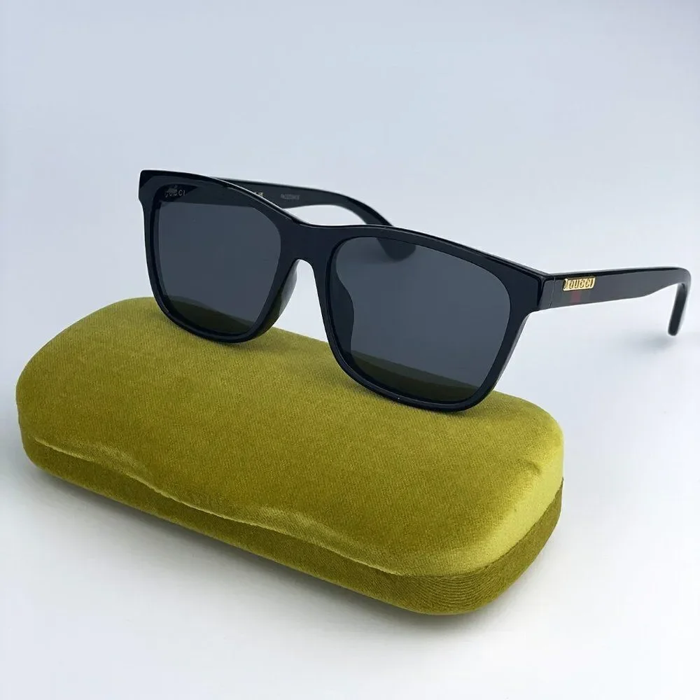 SALE! NEW GUCCI GG0746SA 001 Black Gray Anti-Reflective Square Unisex Sunglasses
